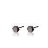 Japanese and Korean versatile 925 pure silver earrings for women, trendy black ins cool style earrings